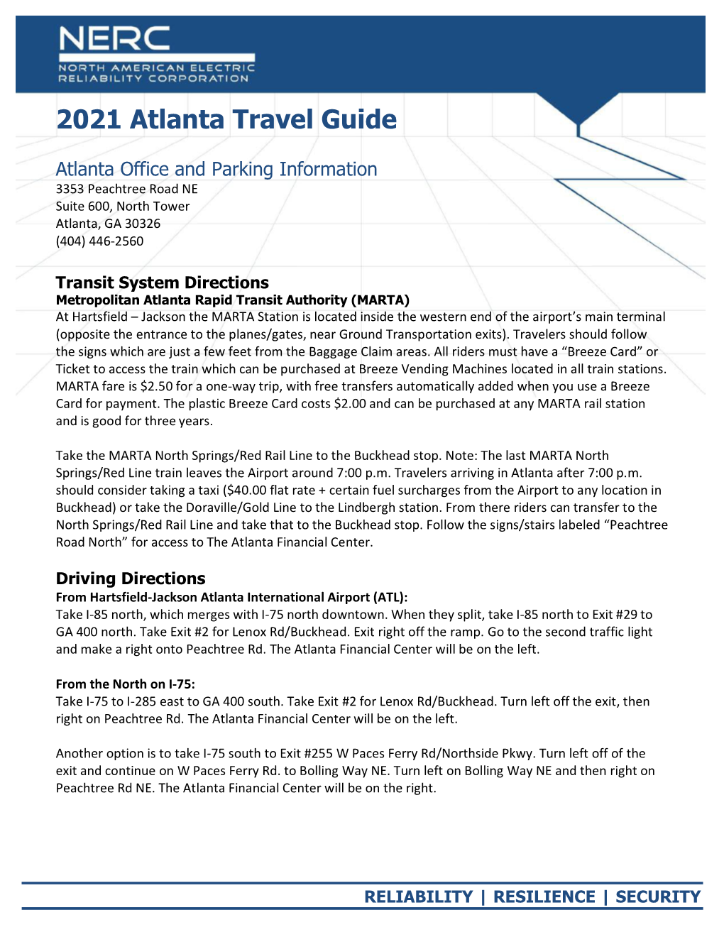 2021 Atlanta Travel Guide