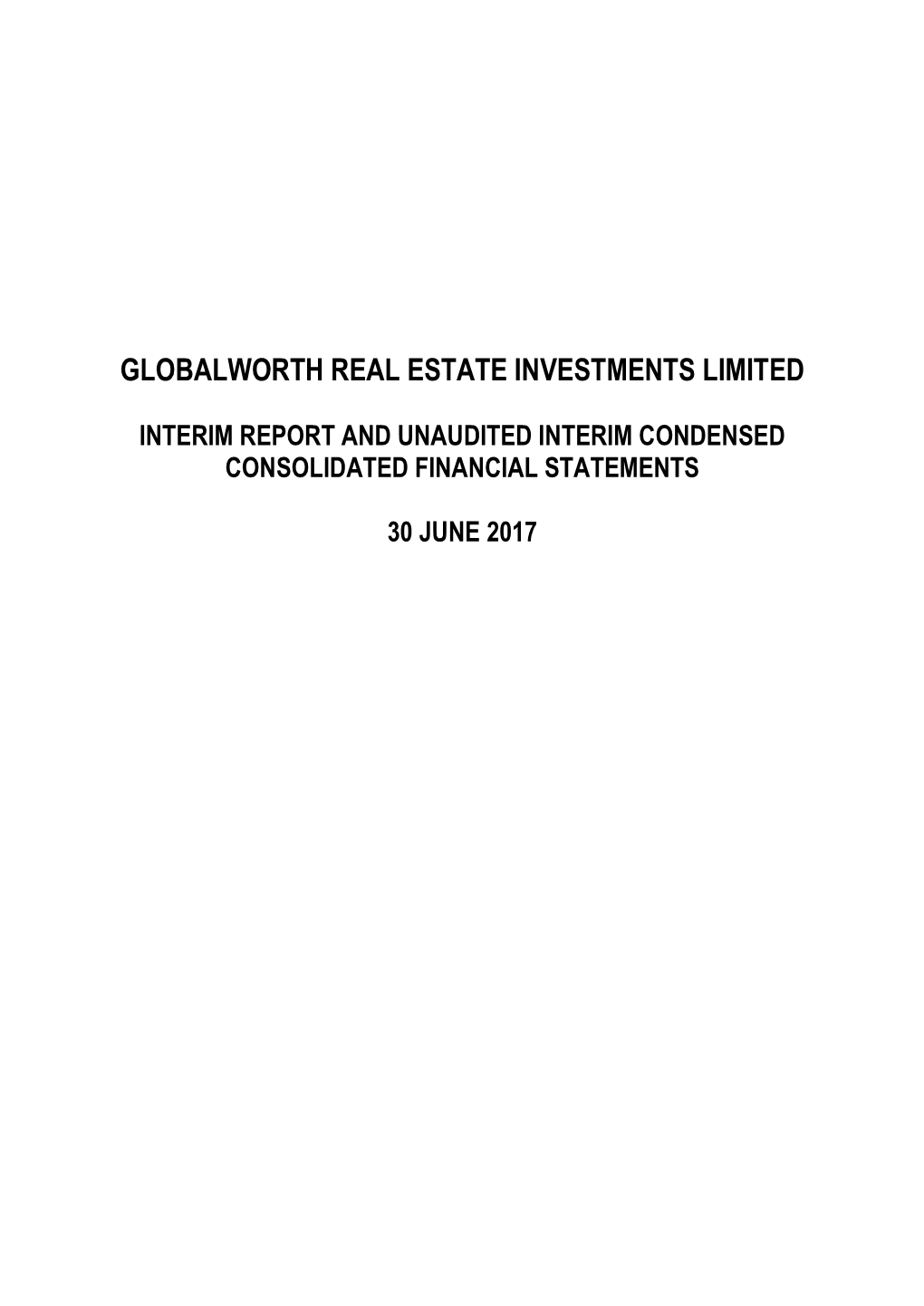 Globalworth Real Estate Investments Limited