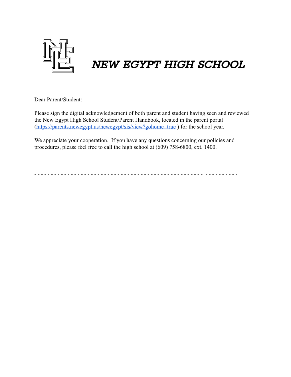 2021-2022 Final NEHS Student/Parent Handbook