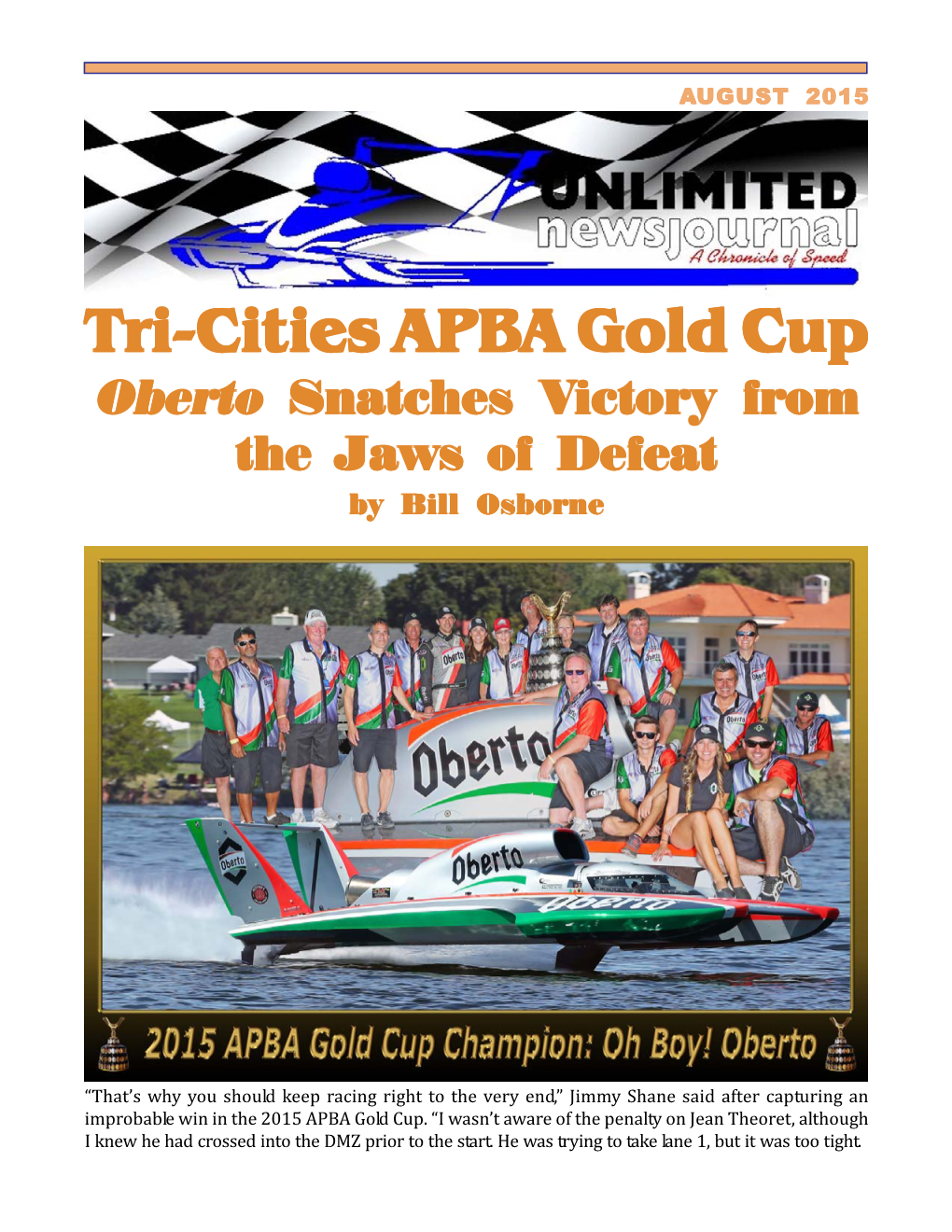 Tri-Cities APBA Gold