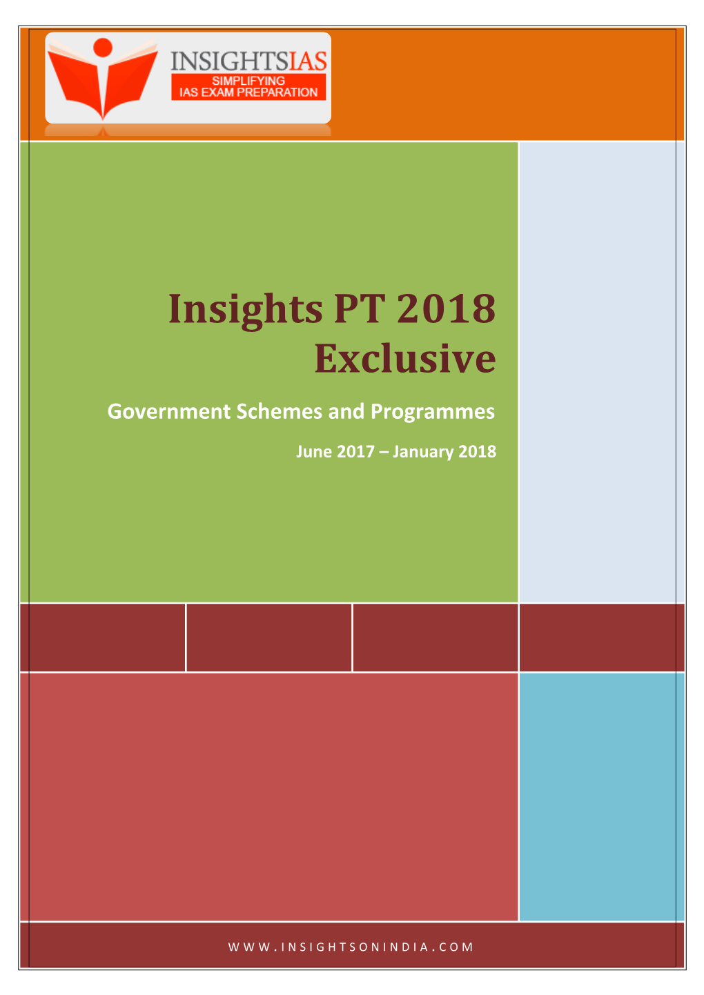 Insights PT 2018 Exclusive (Government Schemes)