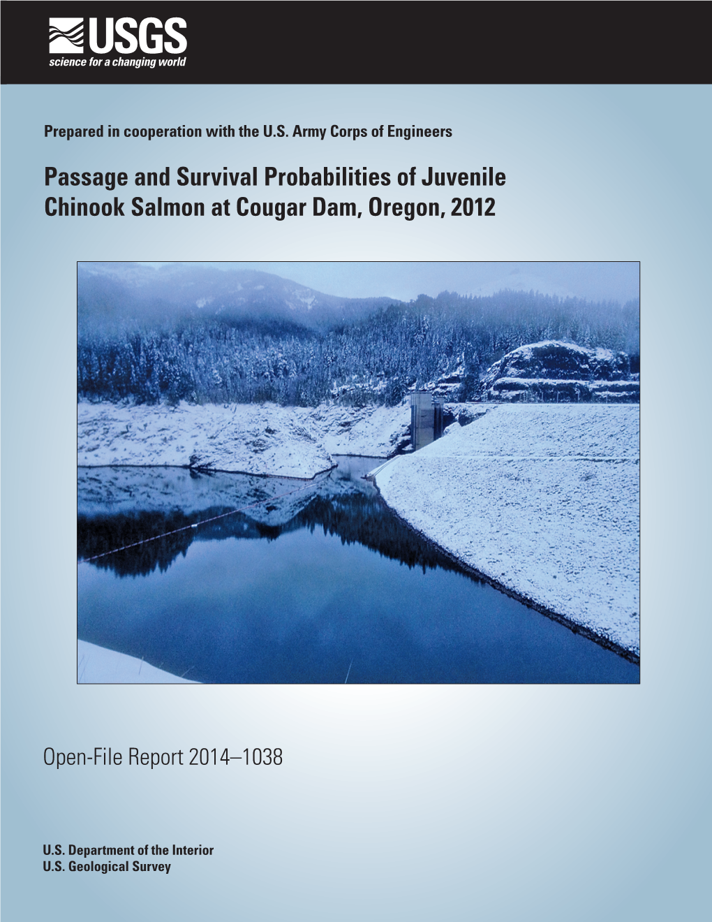 Passage and Survival Probabilities of Juvenile Chinook Salmon at Cougar Dam, Oregon, 2012