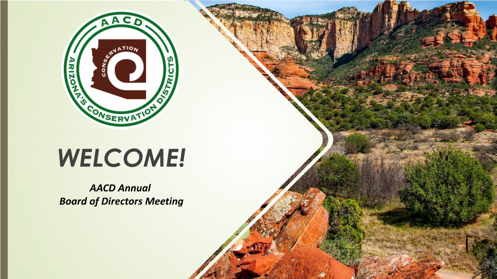AACD Annual Board of Directors Meeting AZ NRCS UPDATE Keisha Tatem