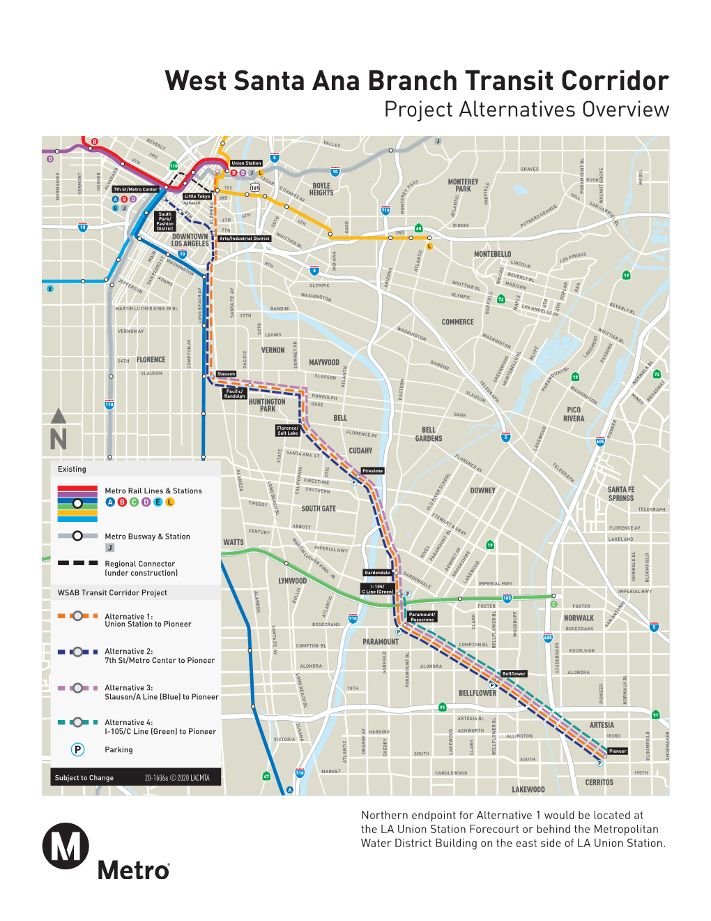 West Santa Ana Branch Transit Corridor Project Alternatives Overview