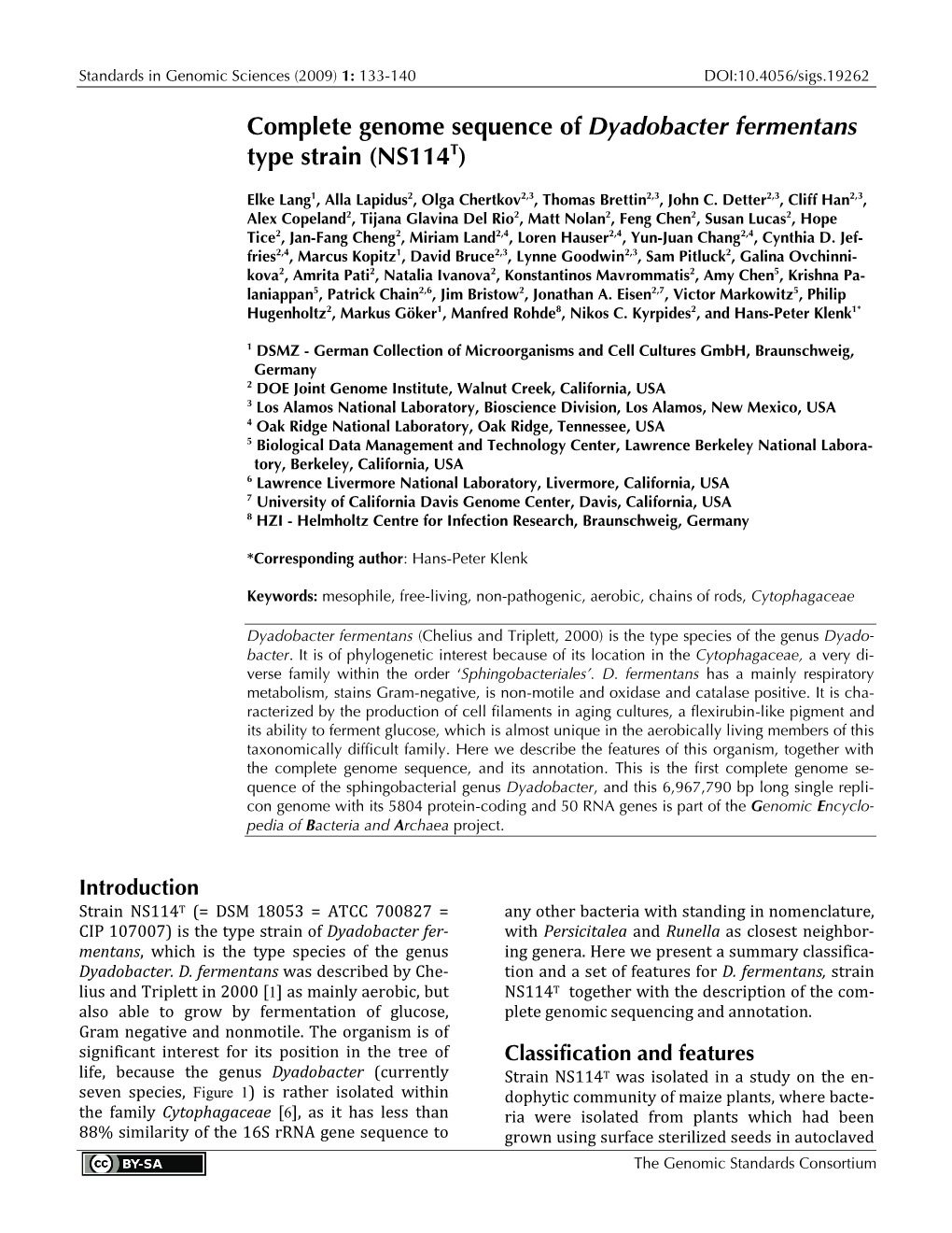 Dyadobacter Fermentans Type Strain NS114 Synthetic Soil in Greenhouses [1]
