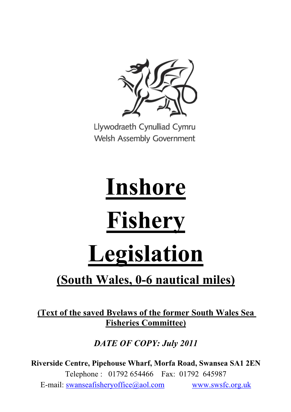 South Wales Sea Fisheries Committee)