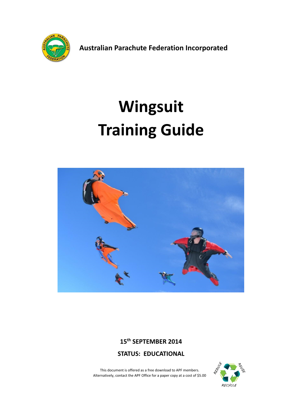 Wingsuit Training Guide