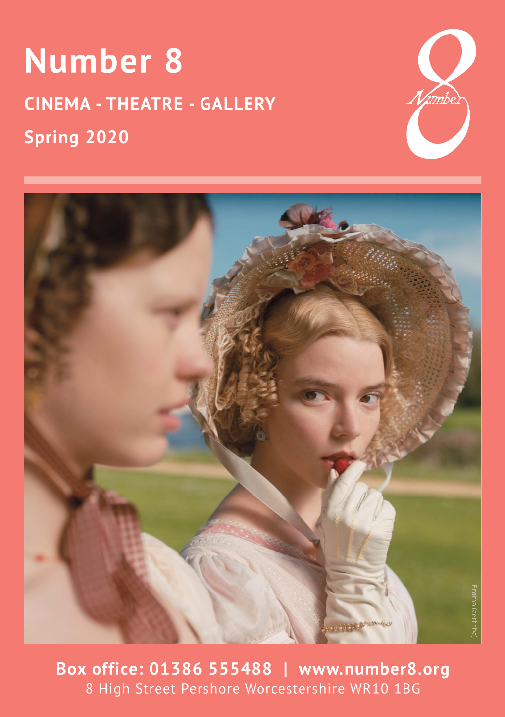 Number 8 CINEMA - THEATRE - GALLERY Spring 2020