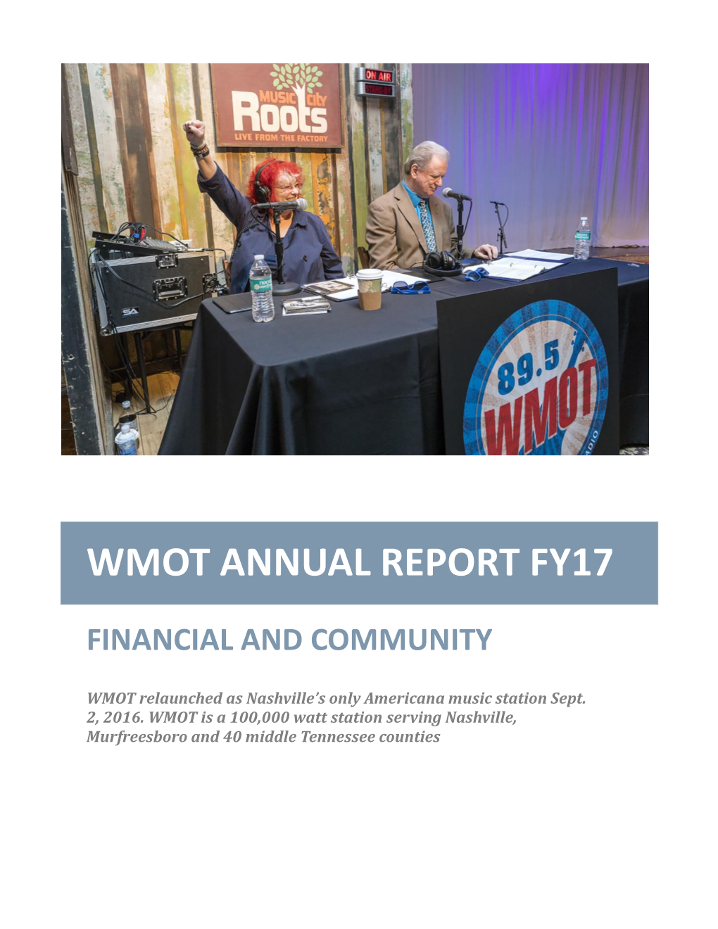 Wmot Annual Report Fy17
