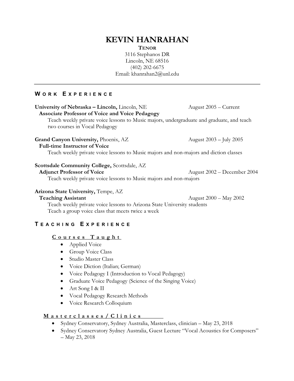 Hanrahan CV 20181119.Pdf