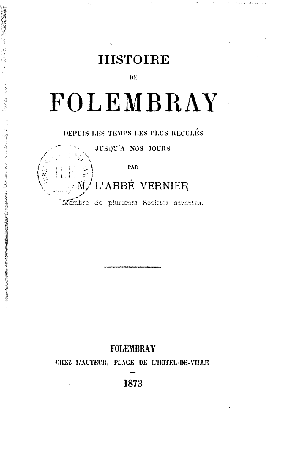 Histoire De Folembray