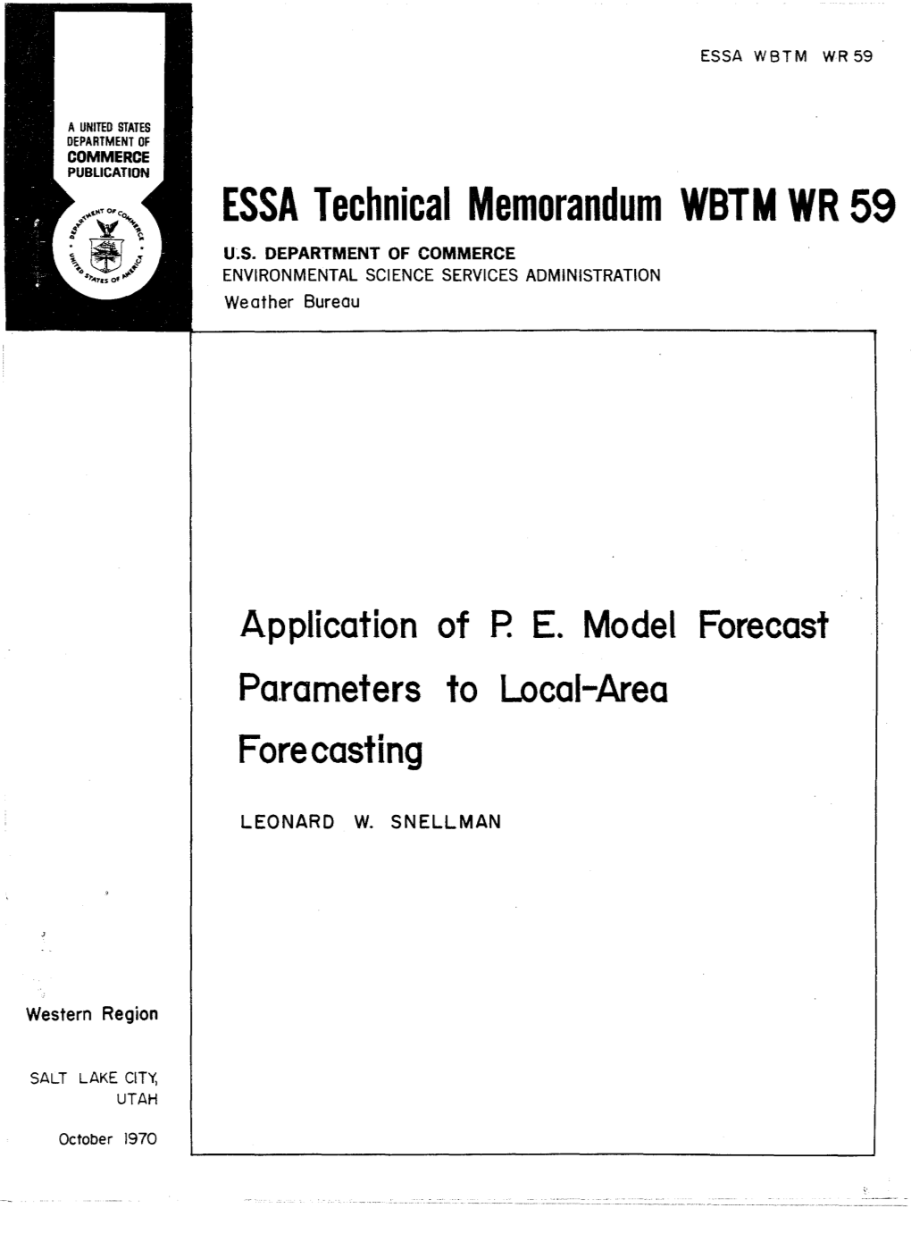 ESSA Technical Memorandum WBTM WR 59