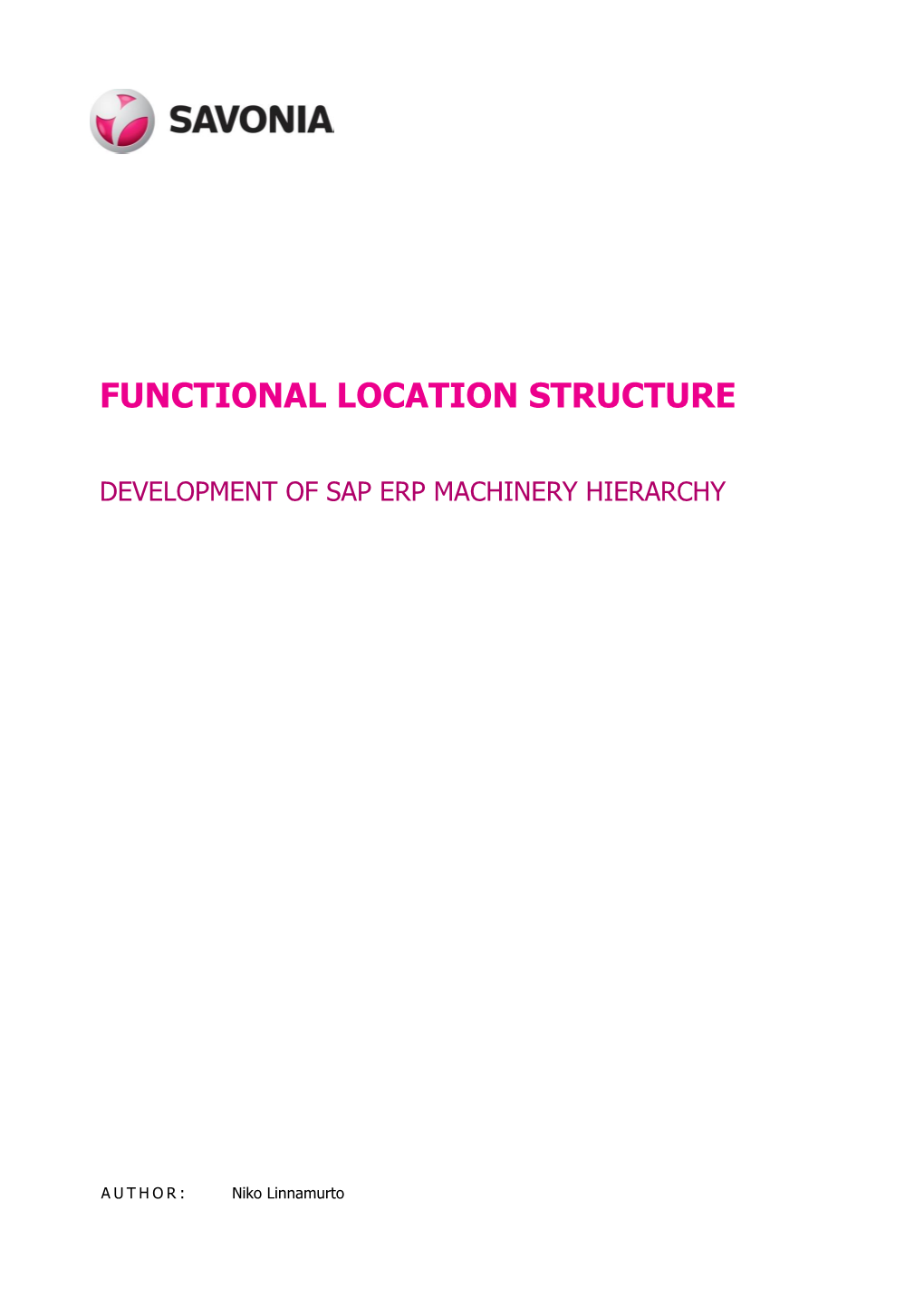 Functional Location Structure