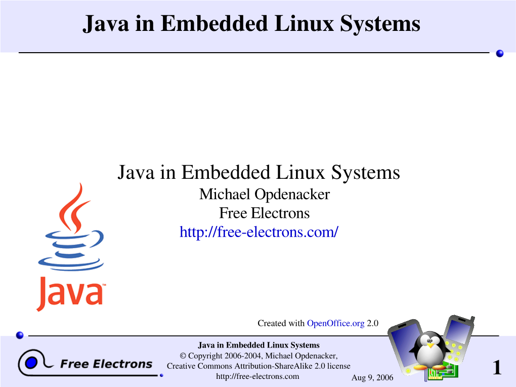 Java and Embedded Linux Systems