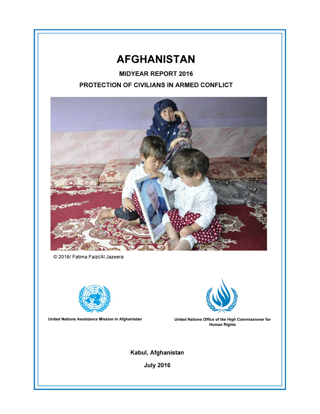 Afghanistan: Midyear Report 2016