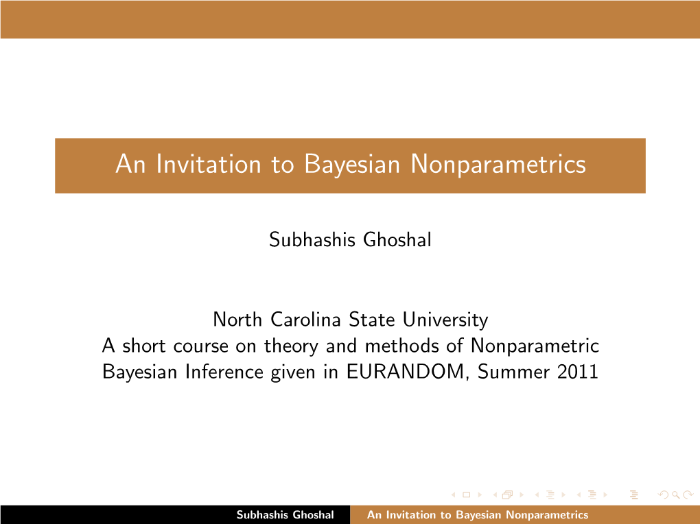 An Invitation to Bayesian Nonparametrics