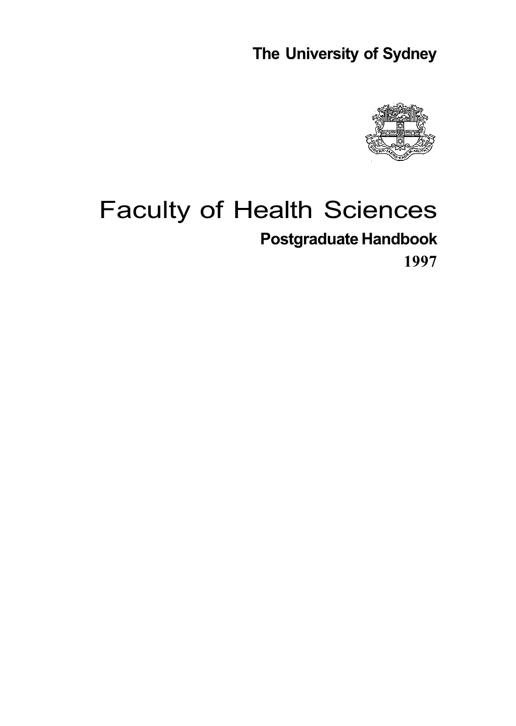 Faculty of Health Sciences