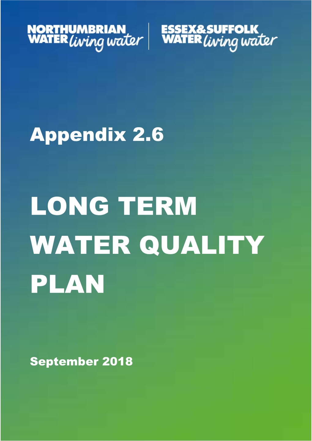 2.6 Long Term Water Quality Plan