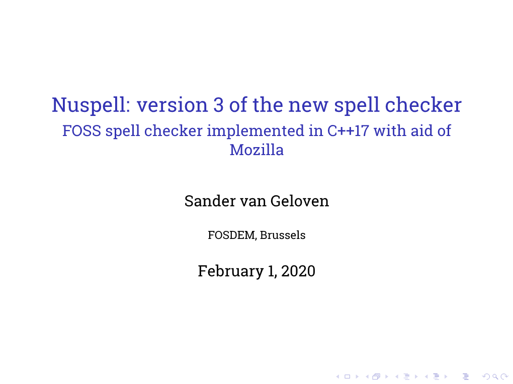 Nuspell: Version 3 of the New Spell Checker FOSS Spell Checker Implemented in C++17 with Aid of Mozilla