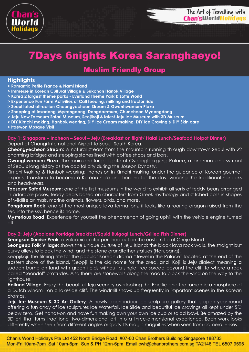 7Days 6Nights Korea Saranghaeyo!