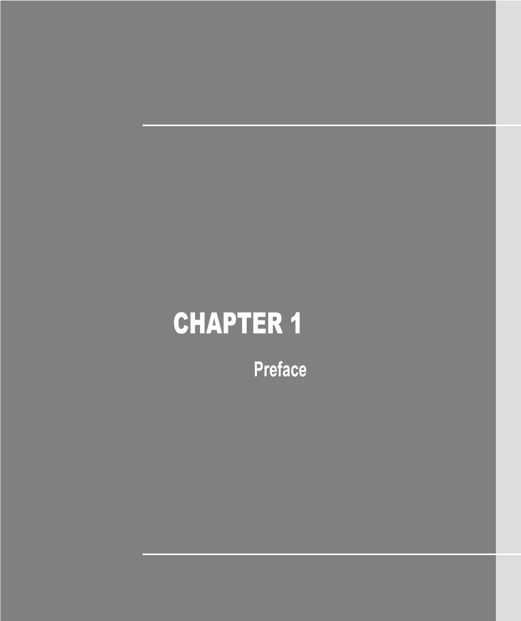 CHAPTER 1 Preface