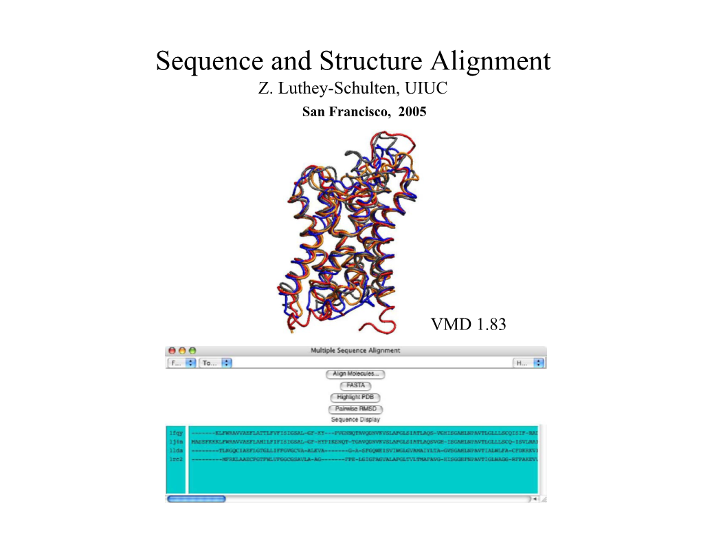 Sequence and Structure Alignment Z