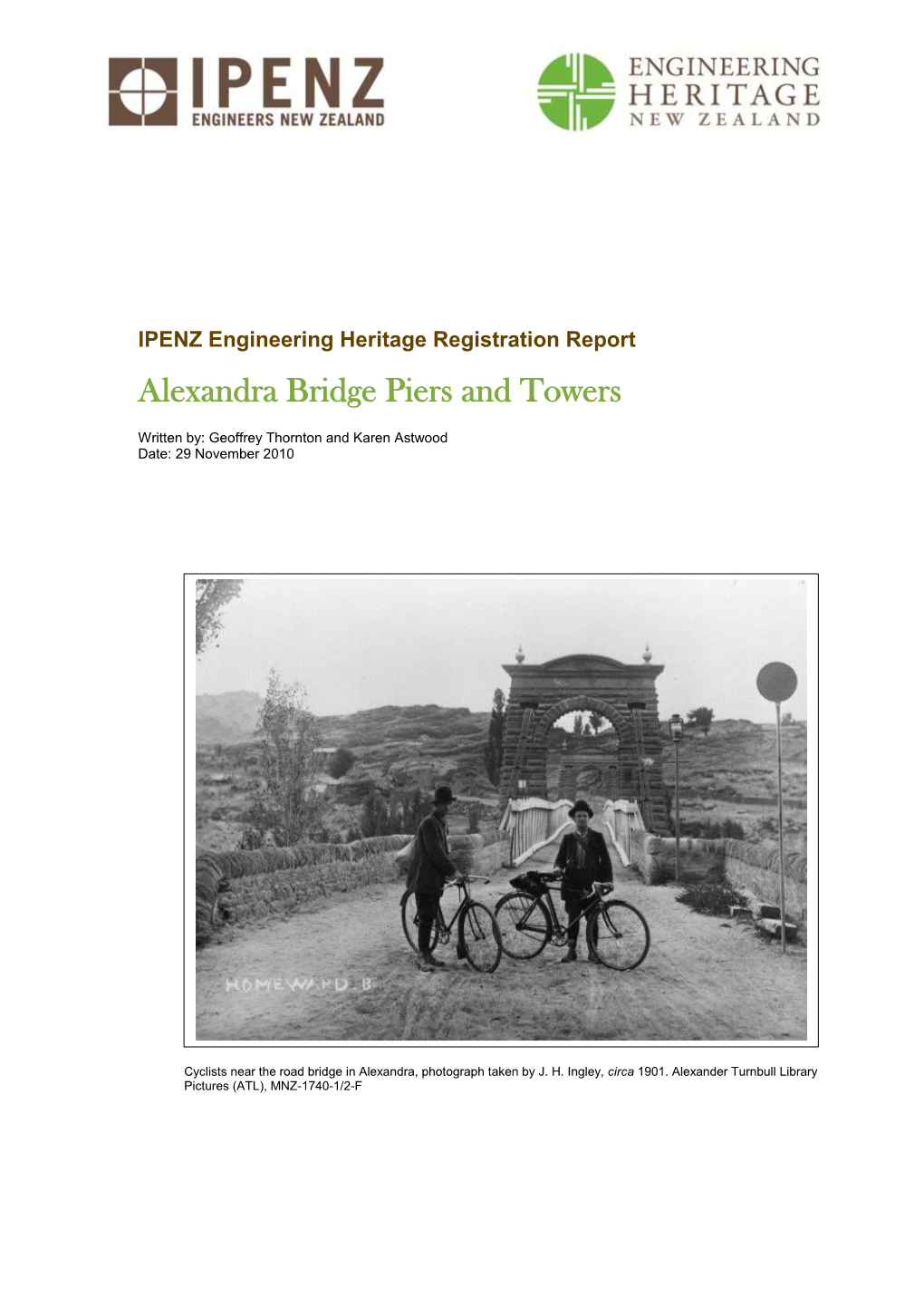 Alexandra Bridge Piers and Towers Register Report
