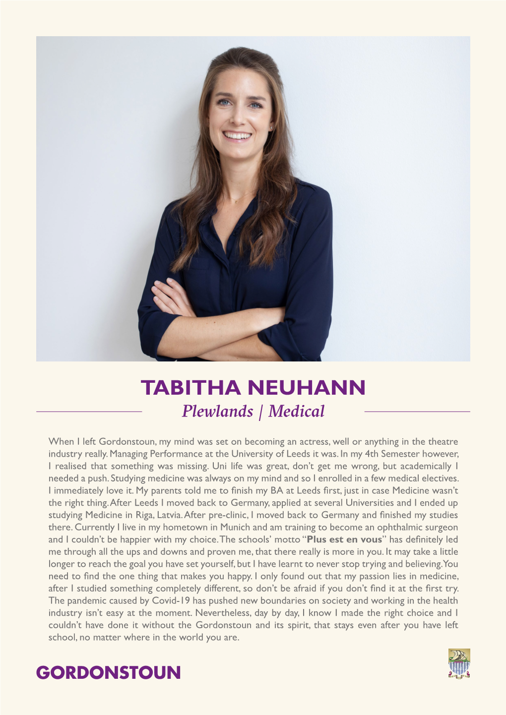 TABITHA NEUHANN Plewlands | Medical
