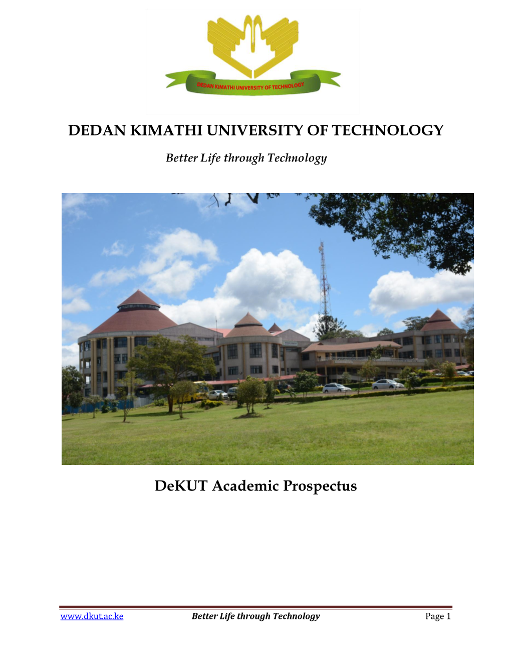 Dekut Academic Prospectus