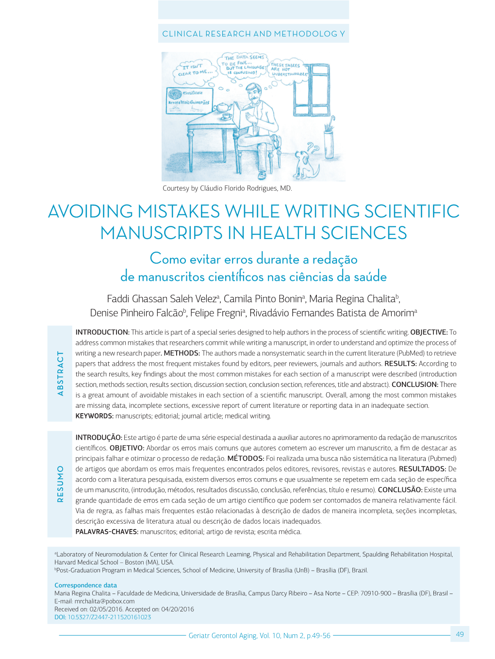 Avoiding Mistakes While Writing Scientific Manuscripts in Health