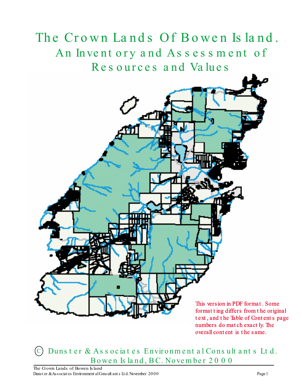 Crown Lands Report