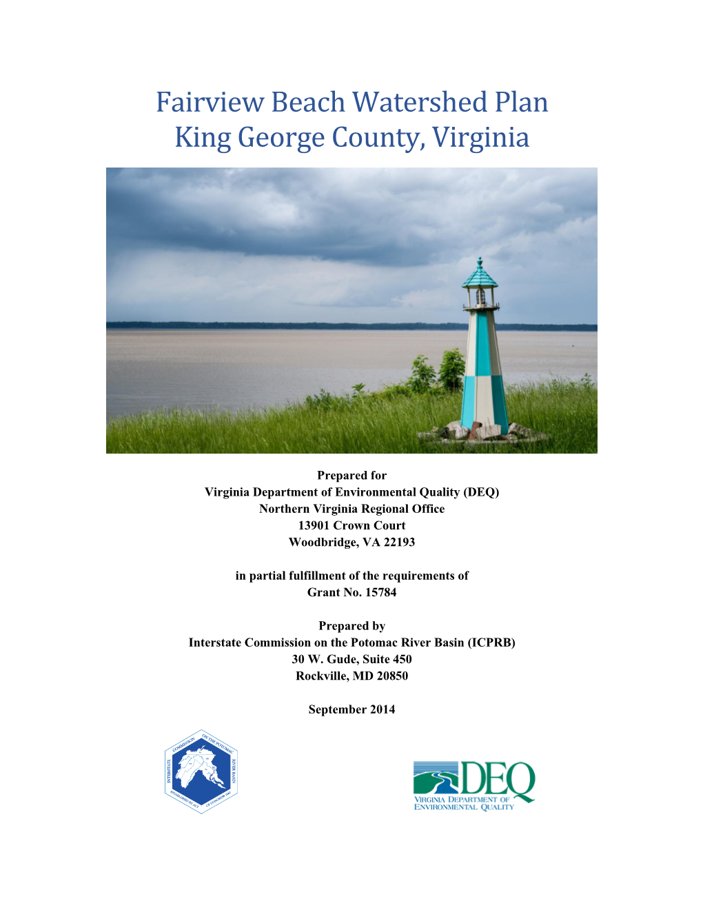 Fairview Beach Watershed Plan King George County, Virginia