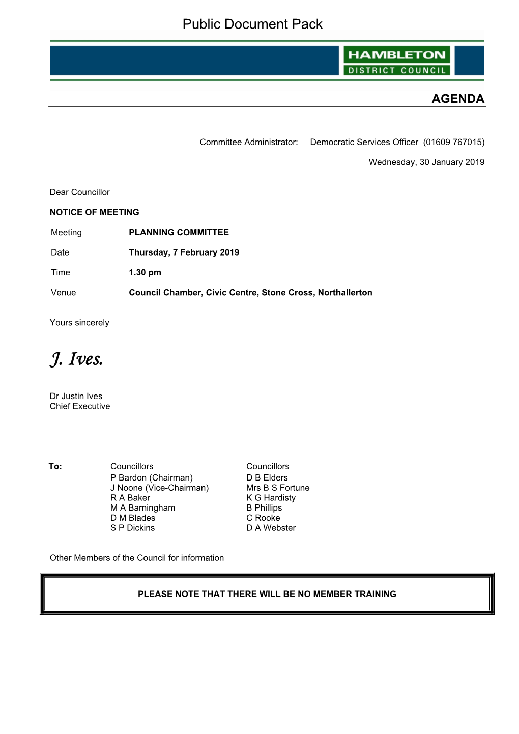 (Public Pack)Agenda Document for Planning Committee, 07/02/2019