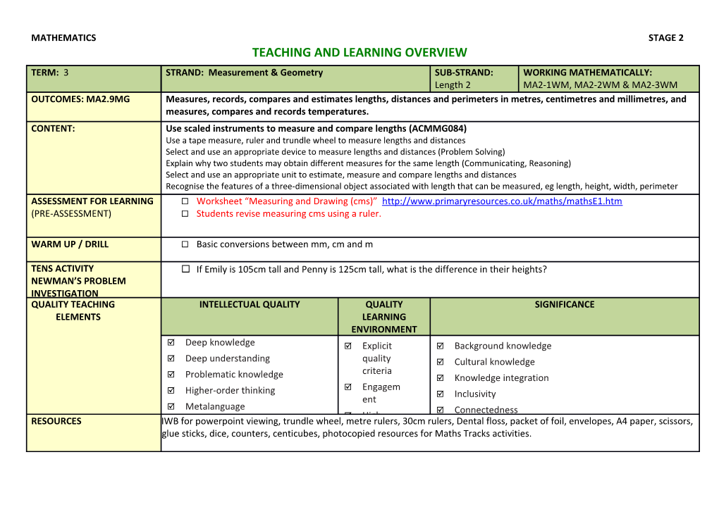 Teaching and Learning Overview s5