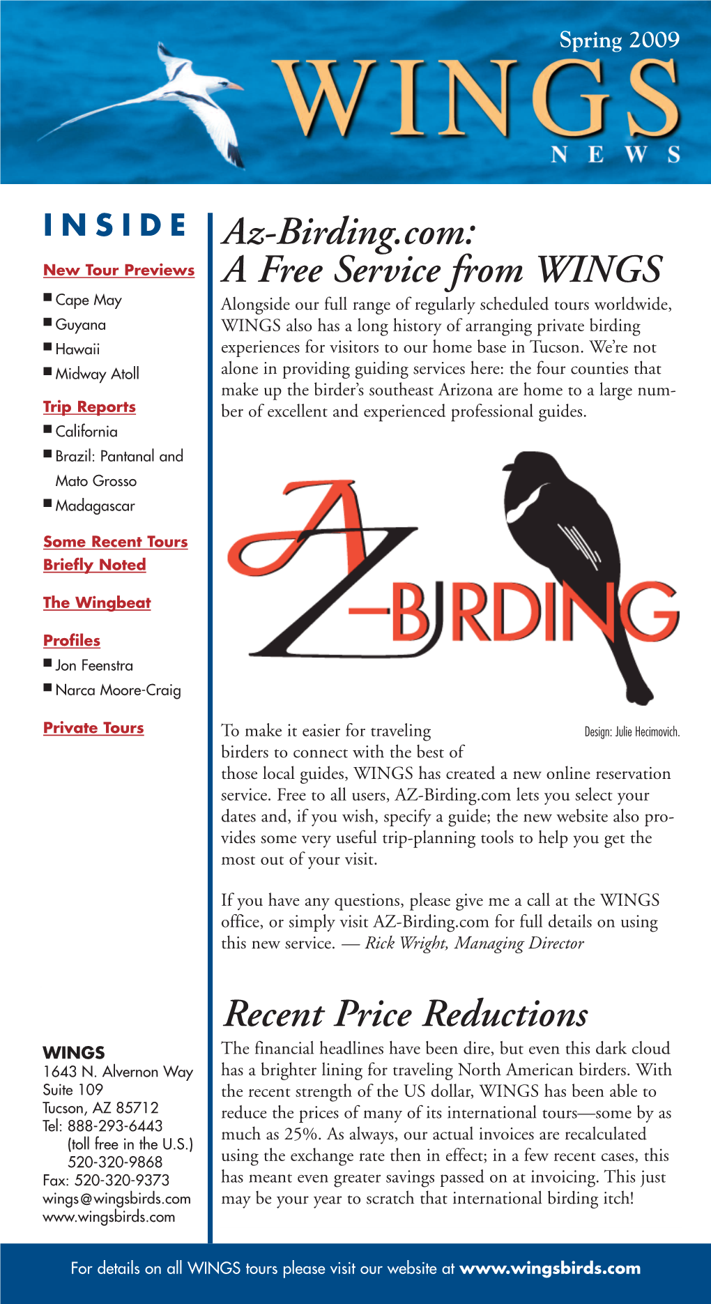 Spring09 Newsletter.Qxd