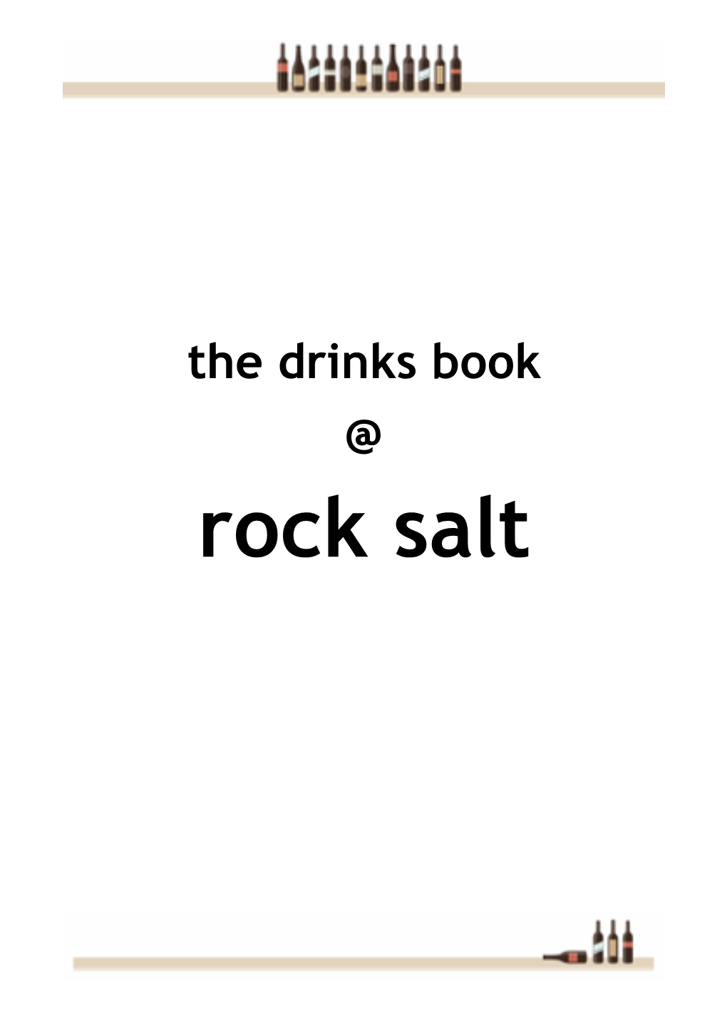Rock Salt Drinks Book 140216