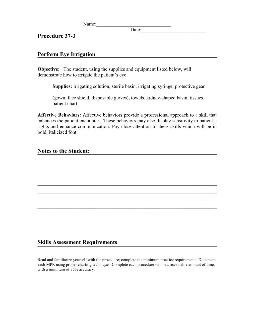 Perform Eye Irrigation