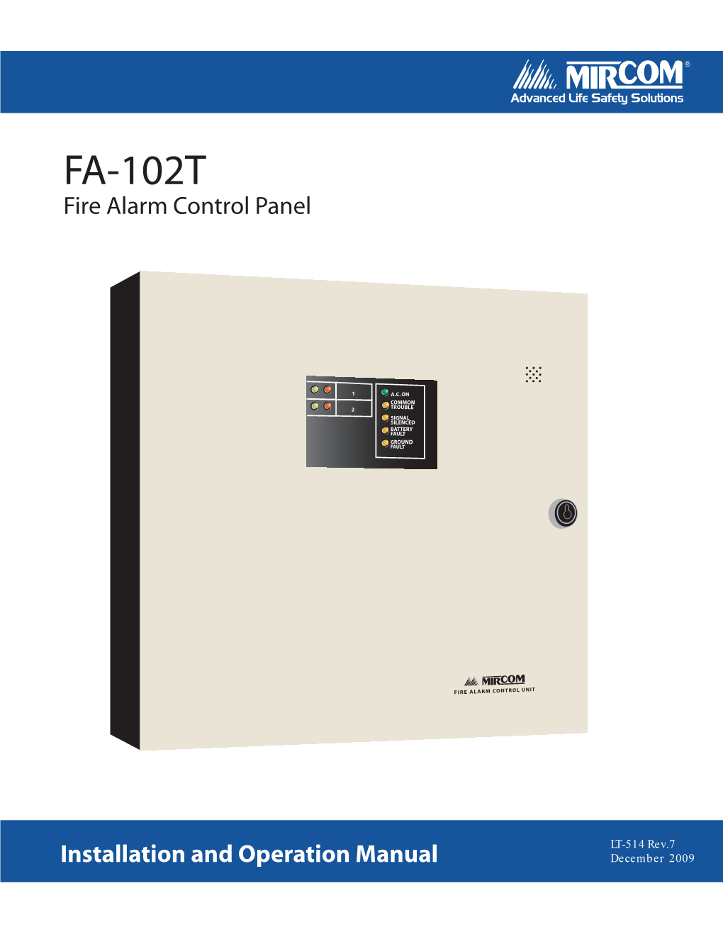 FA-102T Fire Alarm Control Panel