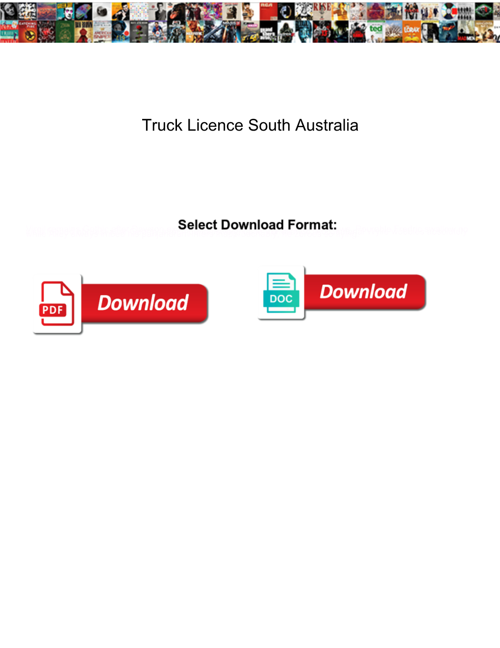 Truck Licence South Australia