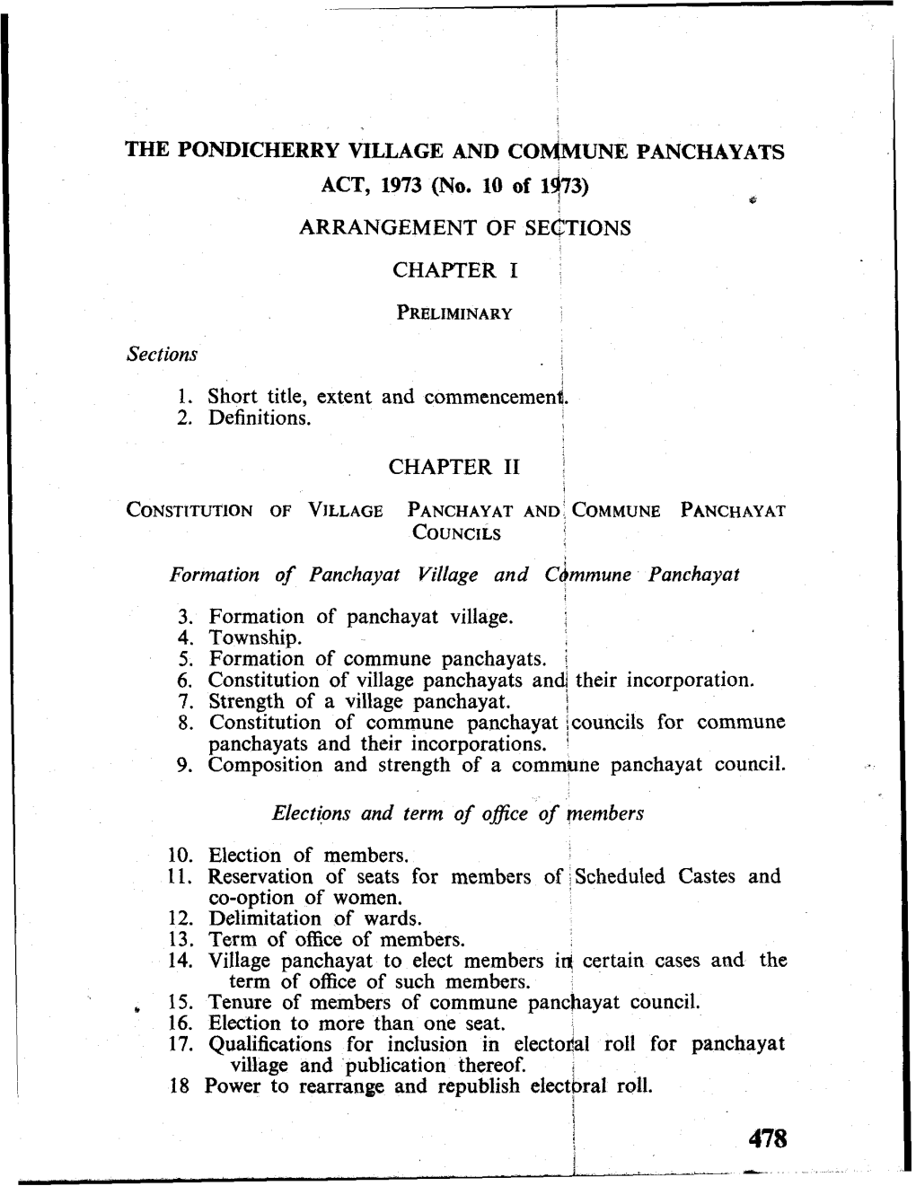 Pondicherry Village and Commune Panchayat Act(PDF,12