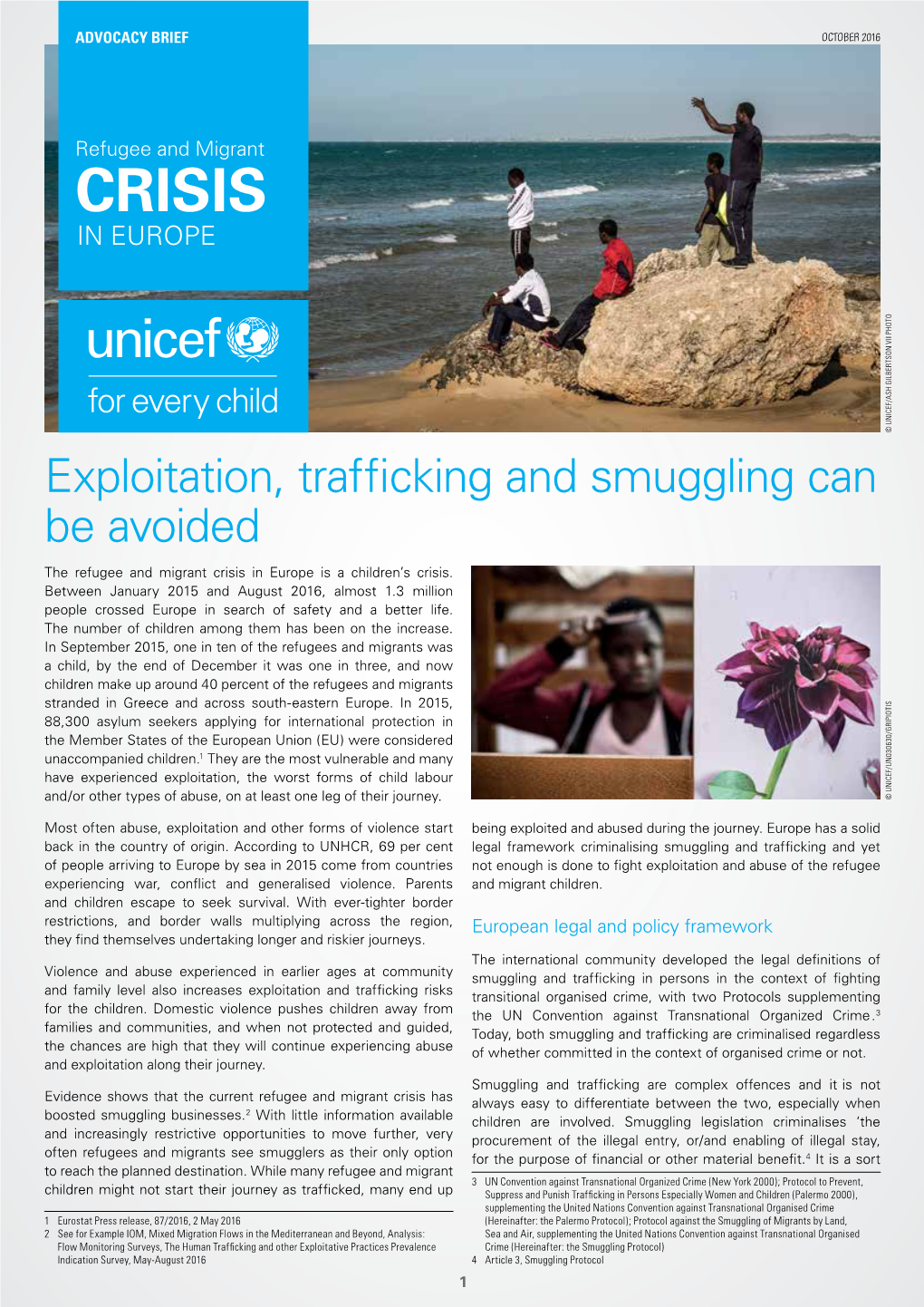 Exploitation, Trafficking and Smuggling Can Be Avoided
