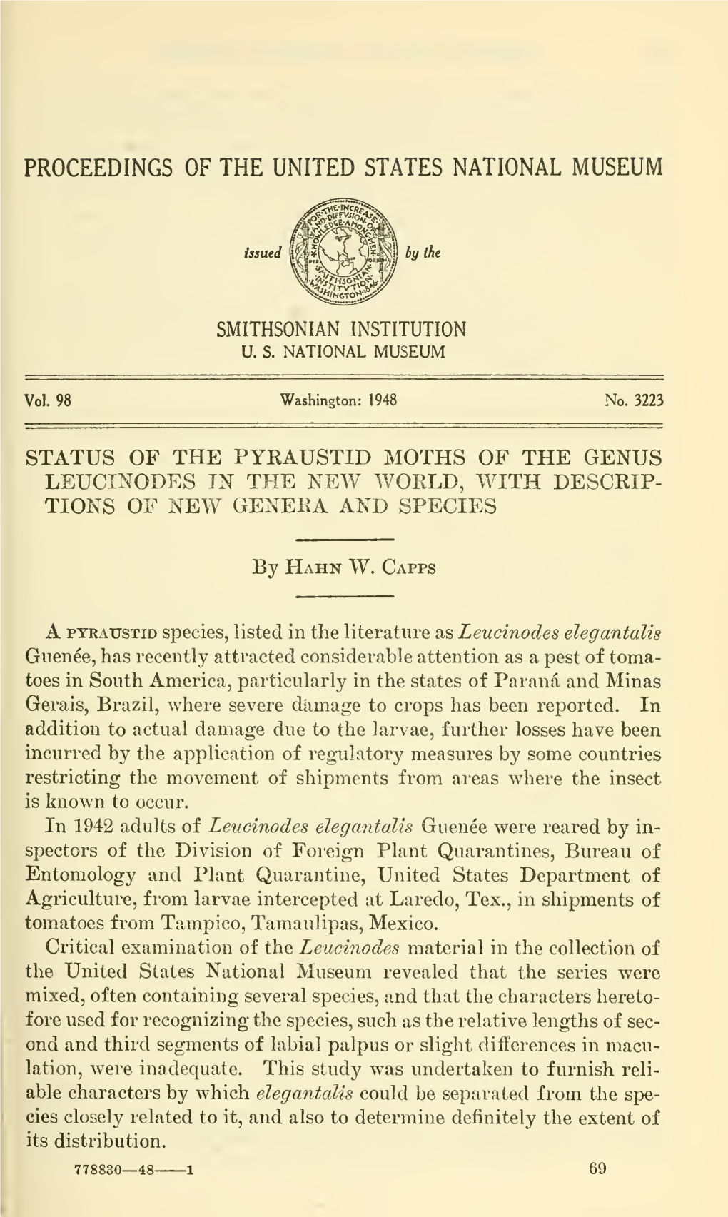 Proceedings of the United States National Museum