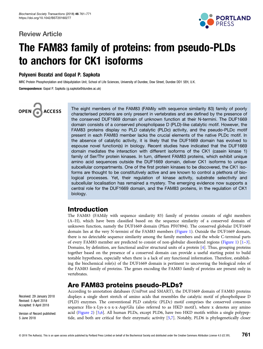 From Pseudo-Plds to Anchors for CK1 Isoforms