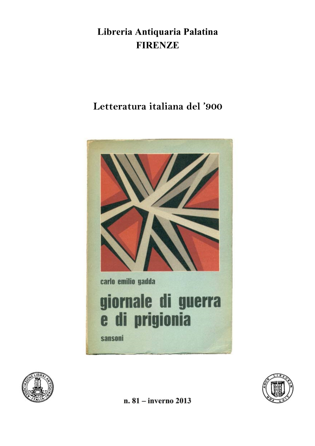 Letteratura Italiana Del '900
