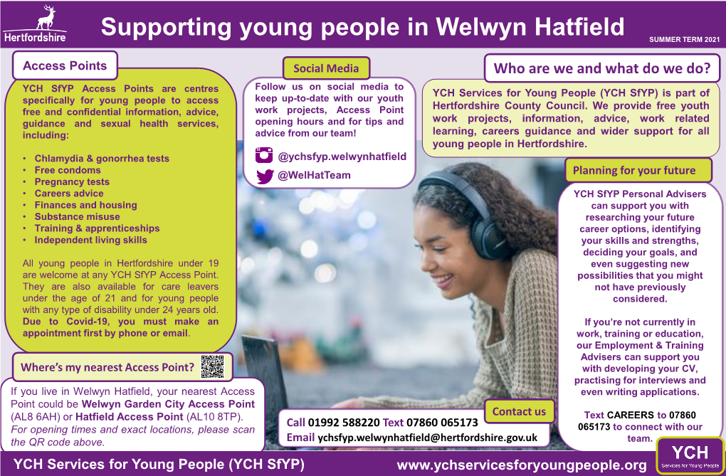 Supporting Young People in Welwyn Hatfield (YCH Sfyp)