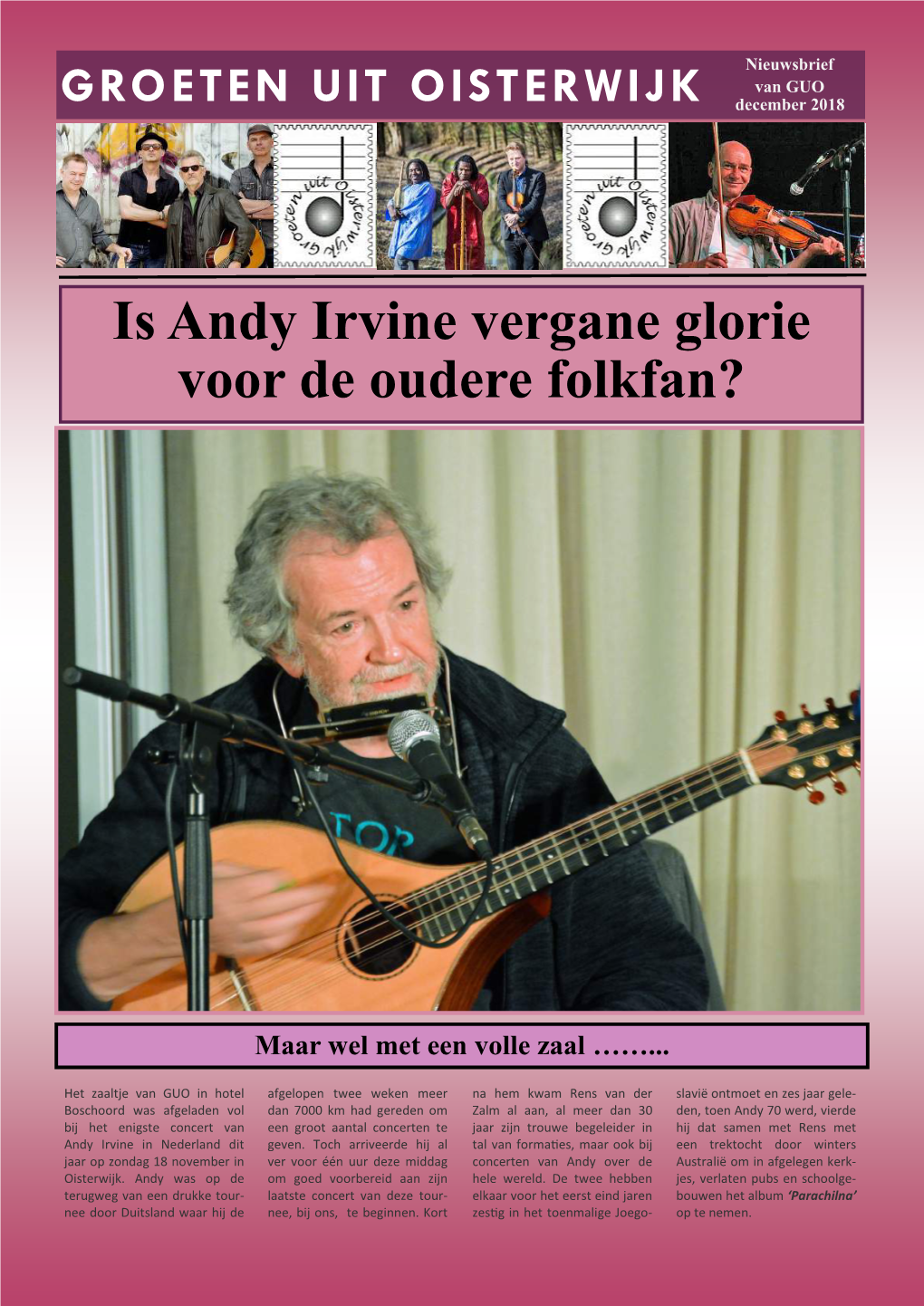 Is Andy Irvine Vergane Glorie Voor De Oudere Folkfan?