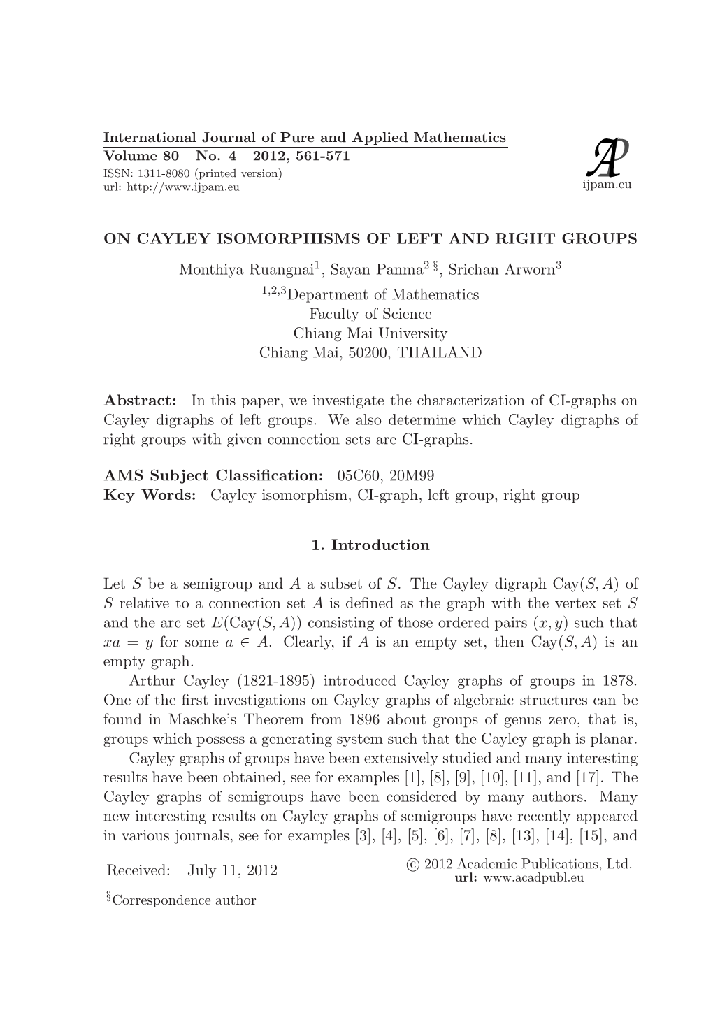 On Cayley Isomorphisms of Left and Right Groups