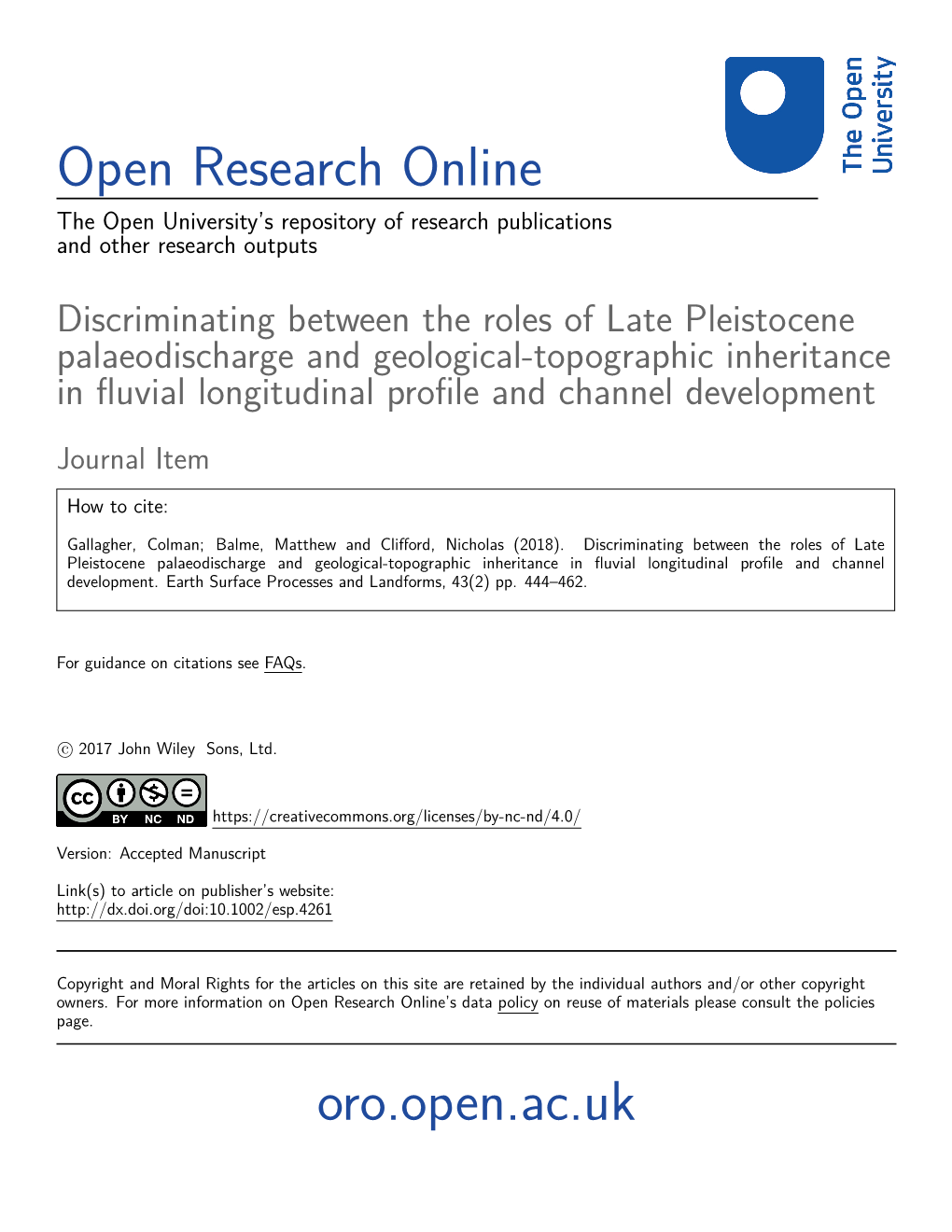 Open Research Online Oro.Open.Ac.Uk