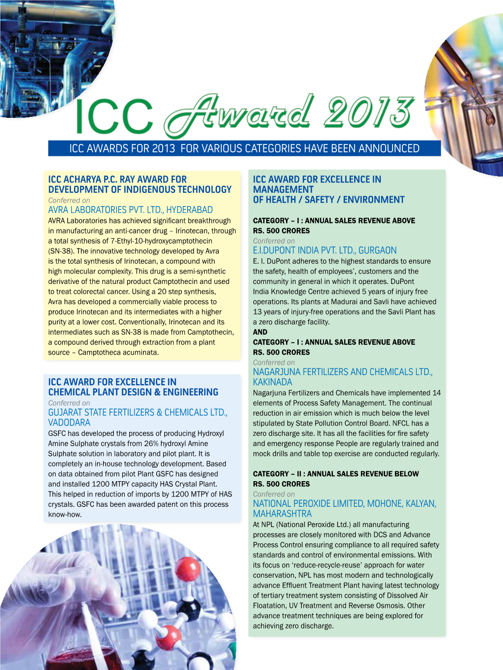 ICC Awards for 2013 for VARIOUS CATEGORIES HAVE BEEN ANNOUNCED