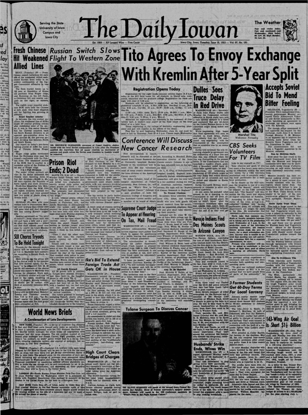 Daily Iowan (Iowa City, Iowa), 1953-06-16